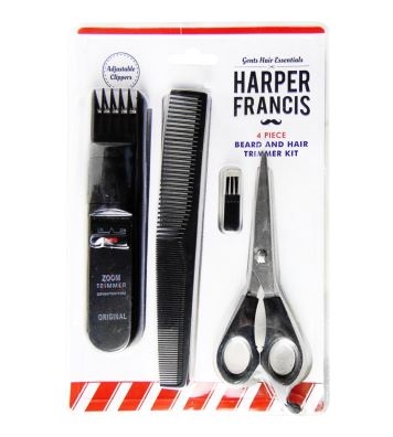 beard and hair trimmer kit