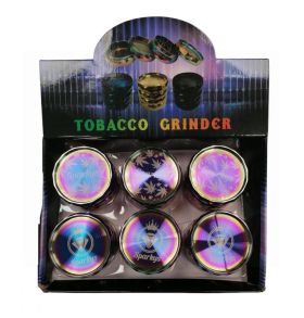 Hand Muller 4 Piece Metal Herb Grinder - Rainbow